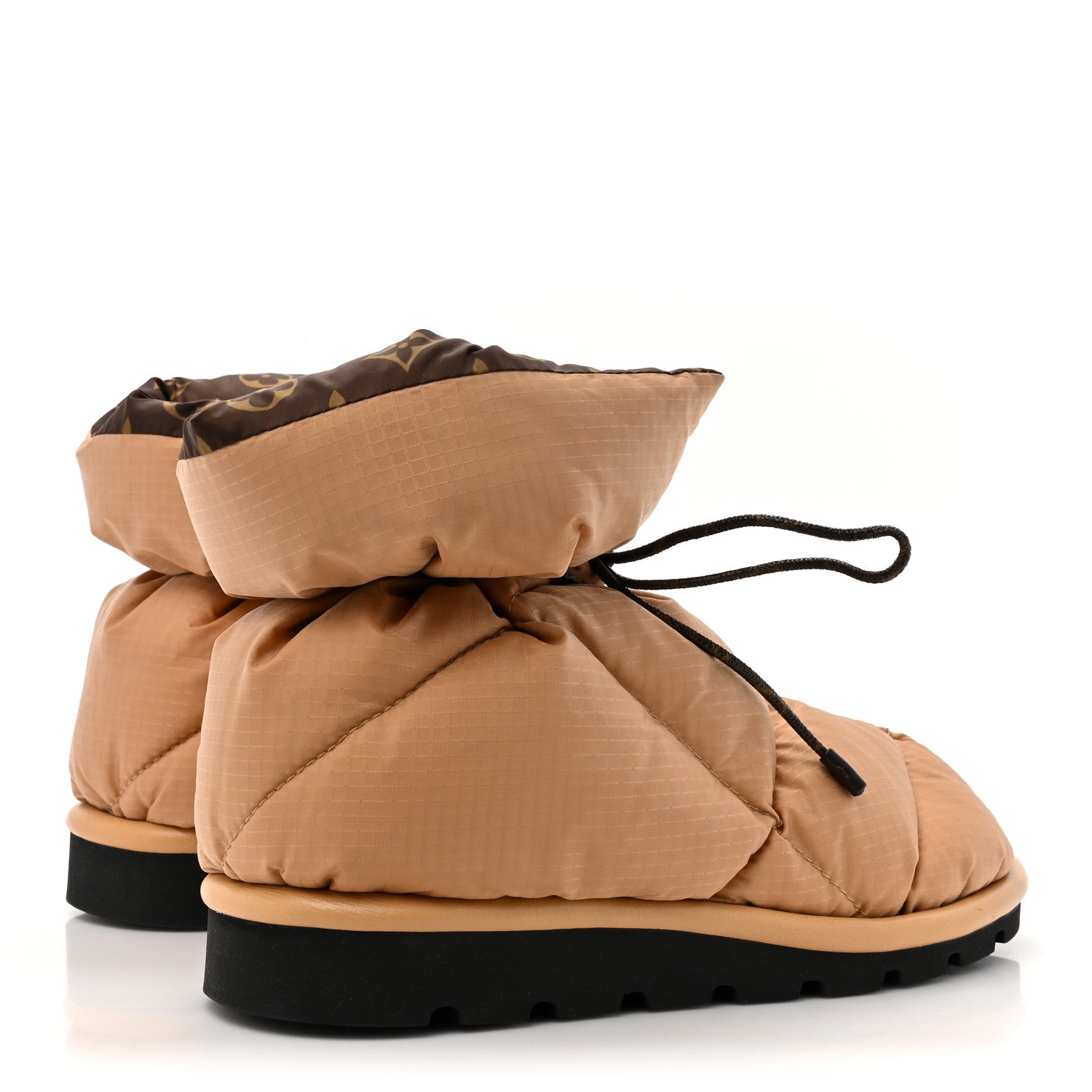 Louis Vuitton Nylon Monogram Pillow Comfort Ankle Boot 38 Beige 4 of 9