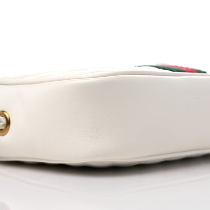 Gucci Calfskin Web Trapuntata Mini Shoulder Bag Off White 8 of 10