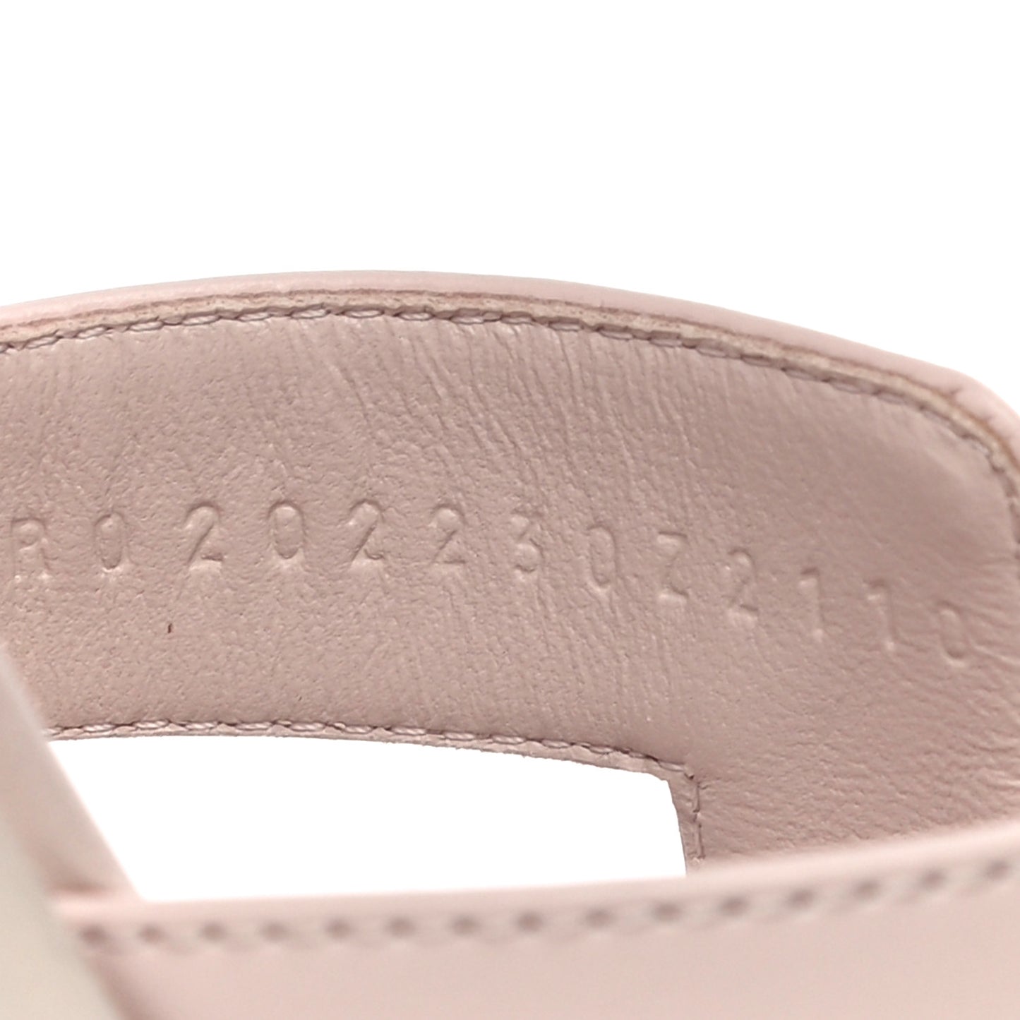 Box Calfskin Oran Sandals 37 Rose Pale