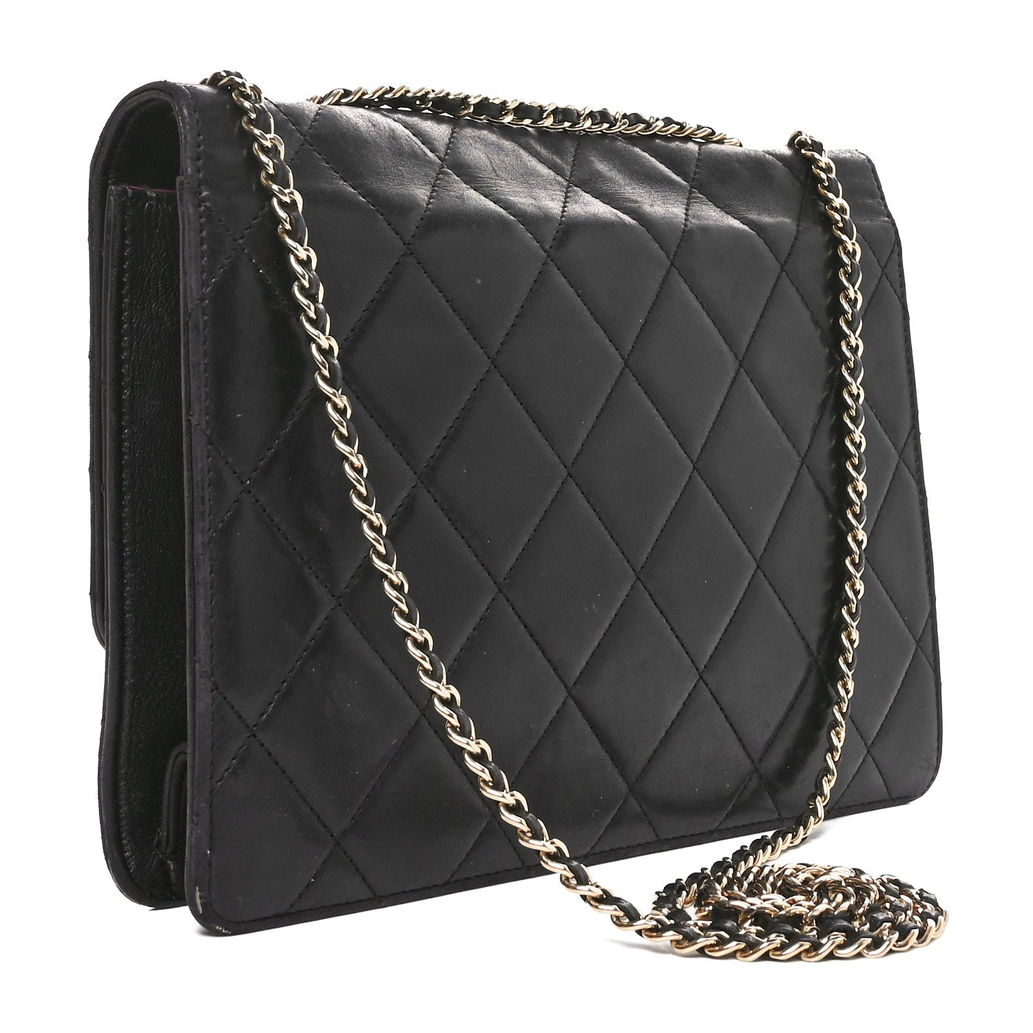 Chanel Lambskin Quilted Medium Golden Class Flap Black 3 of 10