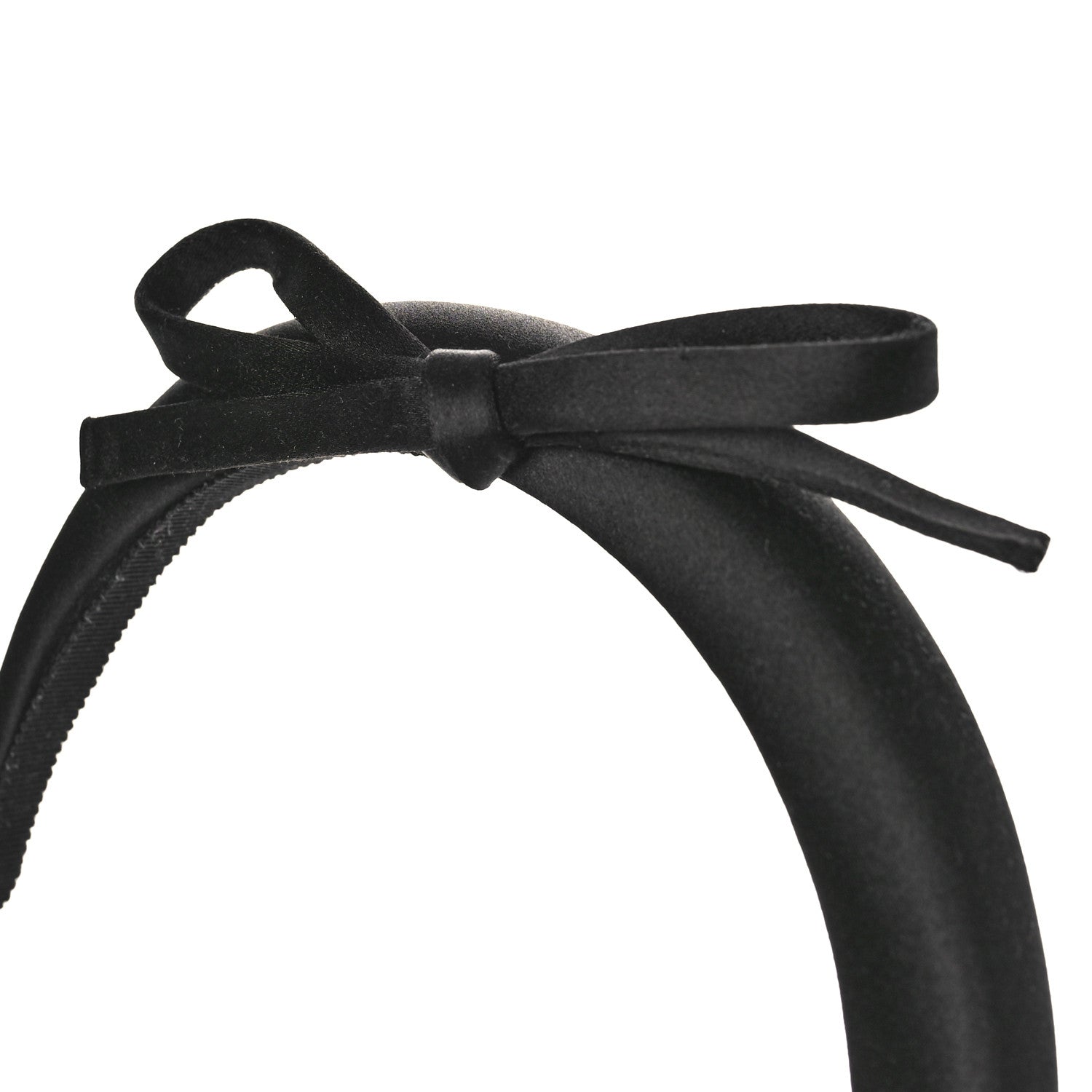 Prada Satin Bow Headband Black 3 of 5