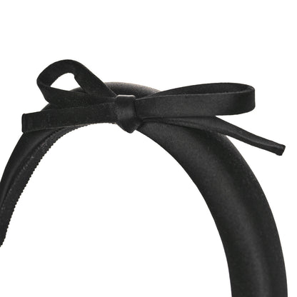 Prada Satin Bow Headband Black 3 of 5