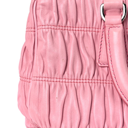 Prada Nappa Gaufre Chain Flap Geranio 15 of 17