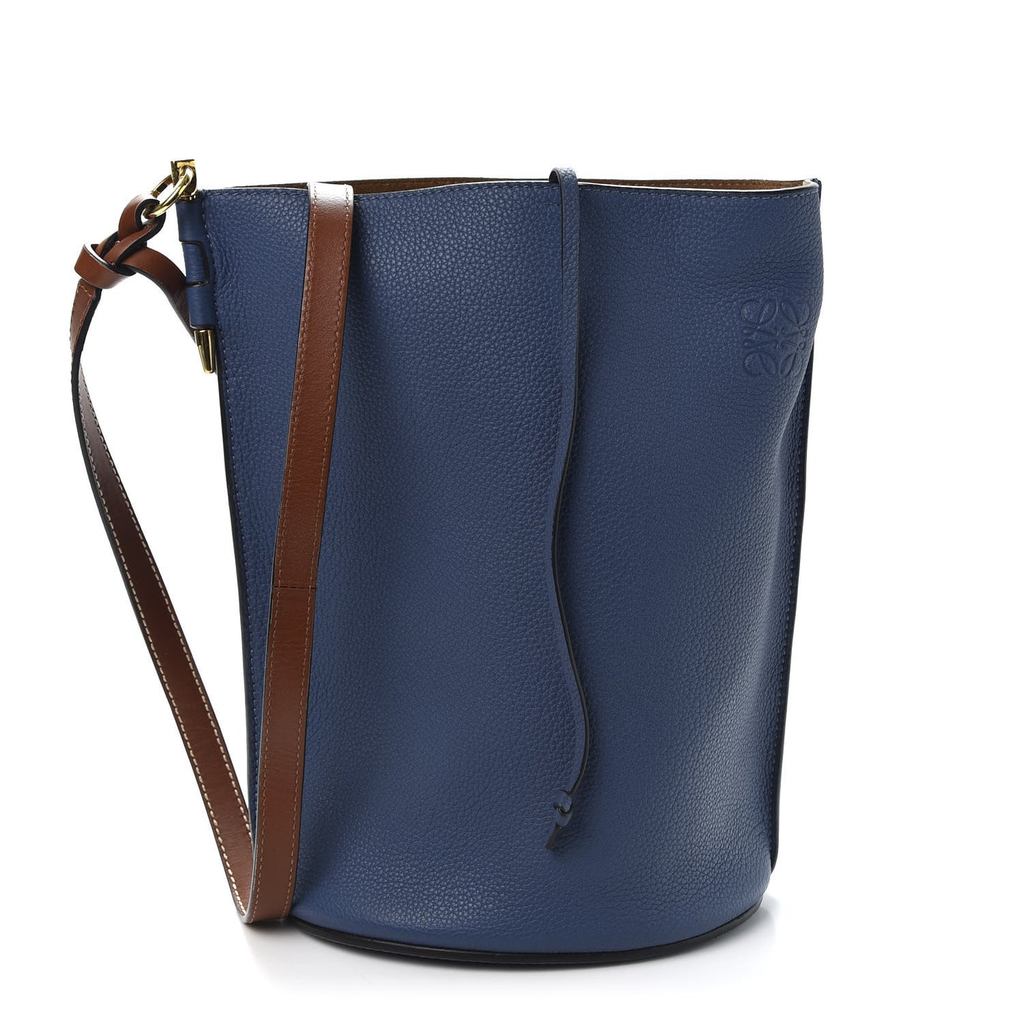 Calfskin Gate Bucket Bag Blue
