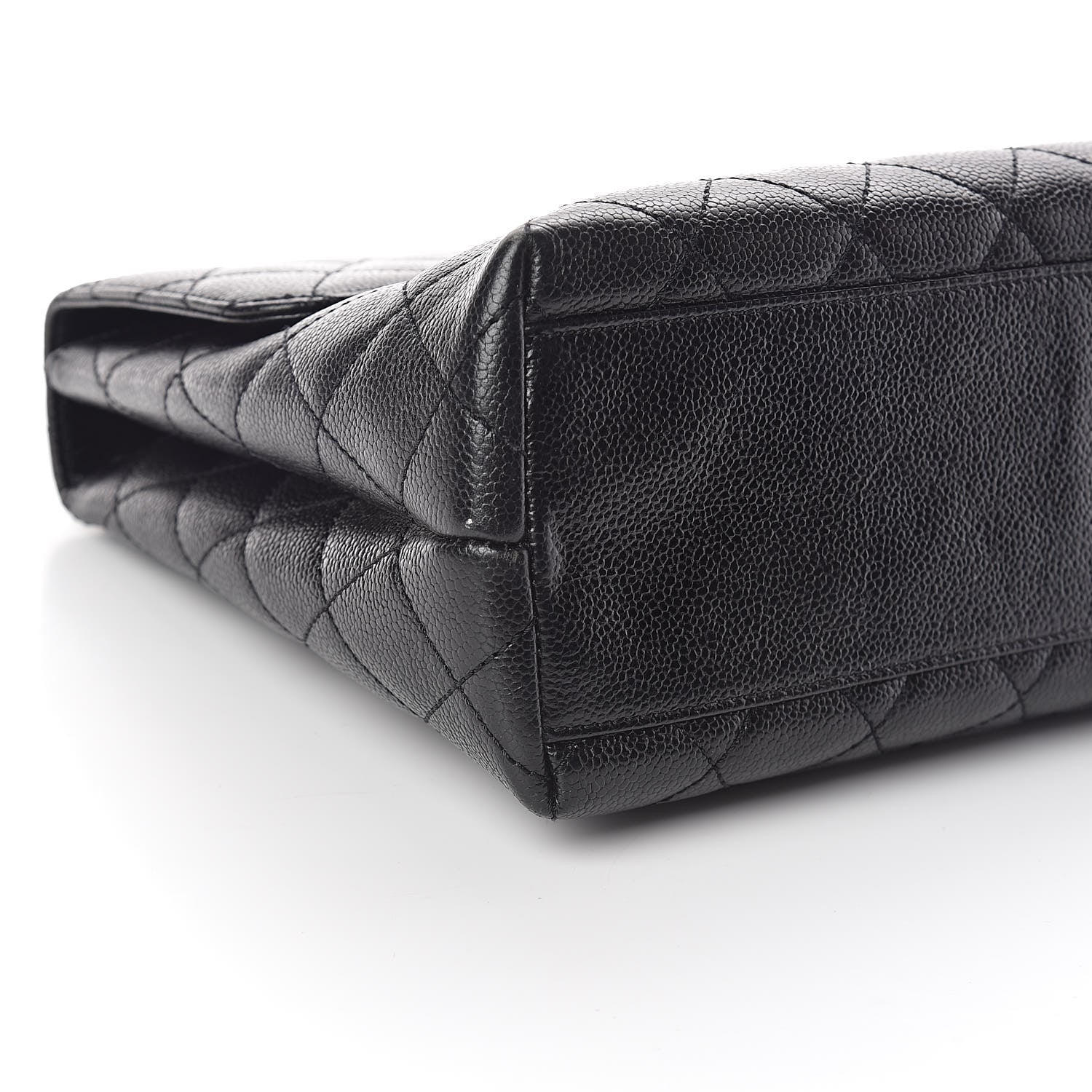 Chanel Caviar Quilted Jumbo Kelly Flap Black 10 of 18