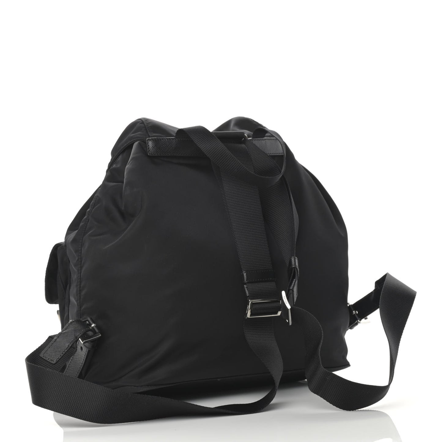 Re-Nylon Saffiano Medium Backpack Black