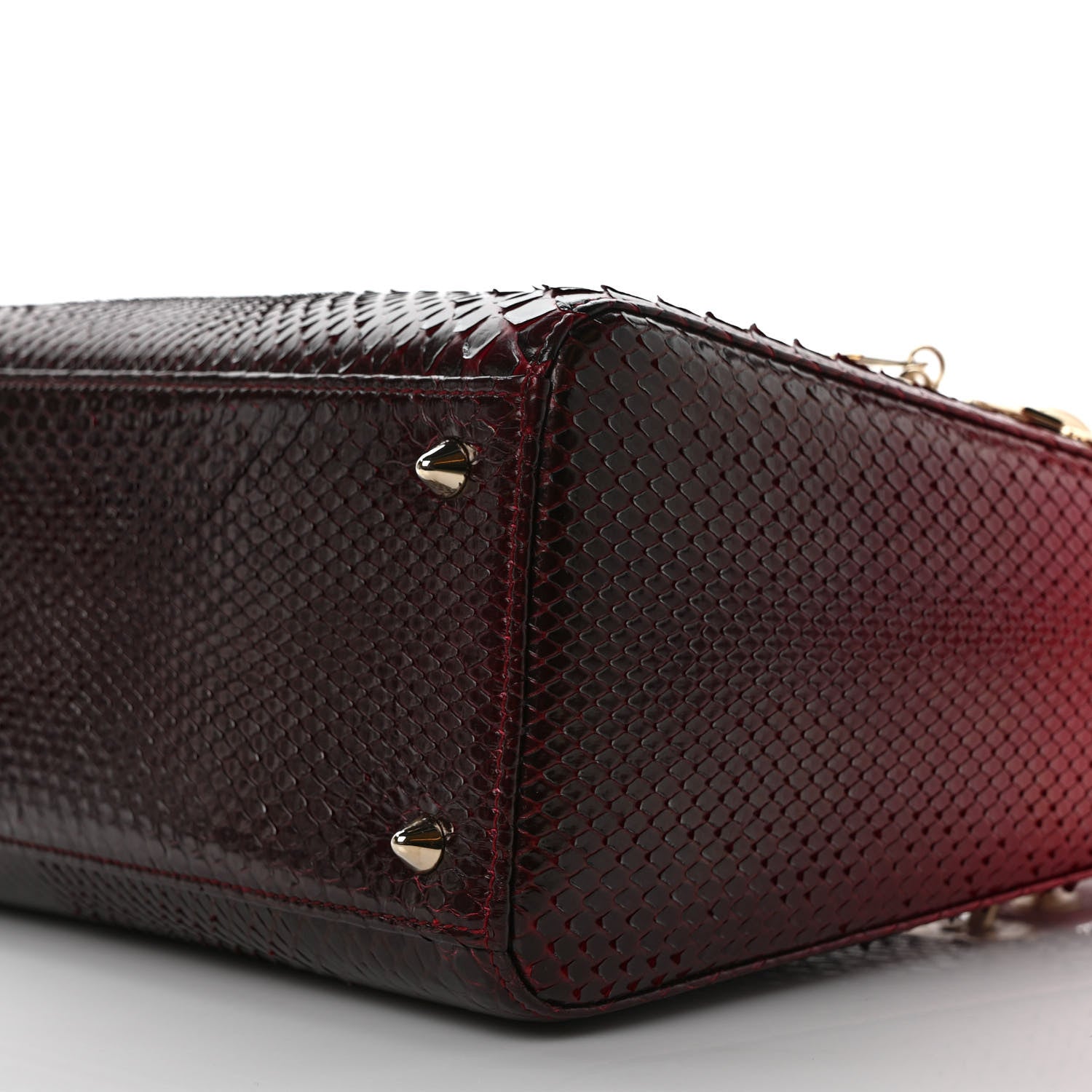Christian Dior Snakeskin Medium Lady Dior Red 8 of 8
