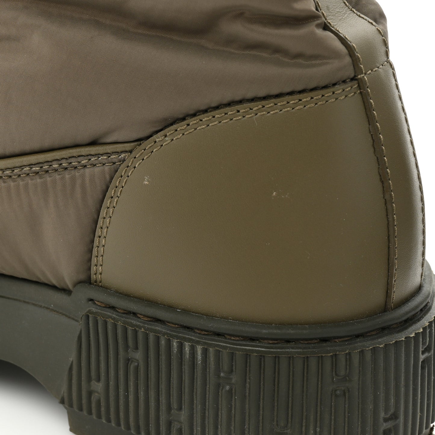 Calfskin Parachute Fresh Ankle Boots 37 Khaki