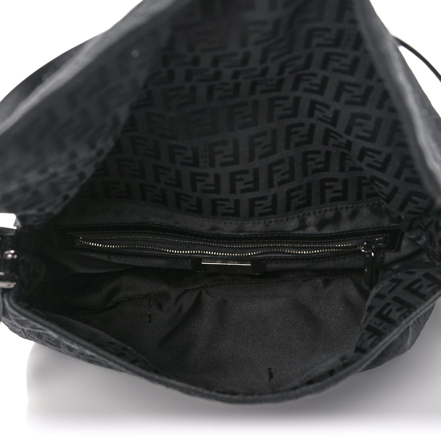 Fendi Zucchino Mama Baguette Black 5 of 10