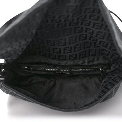 Fendi Zucchino Mama Baguette Black 5 of 10