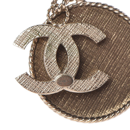 Chanel Twisted Chain CC Pendant Necklace Gold 6 of 6