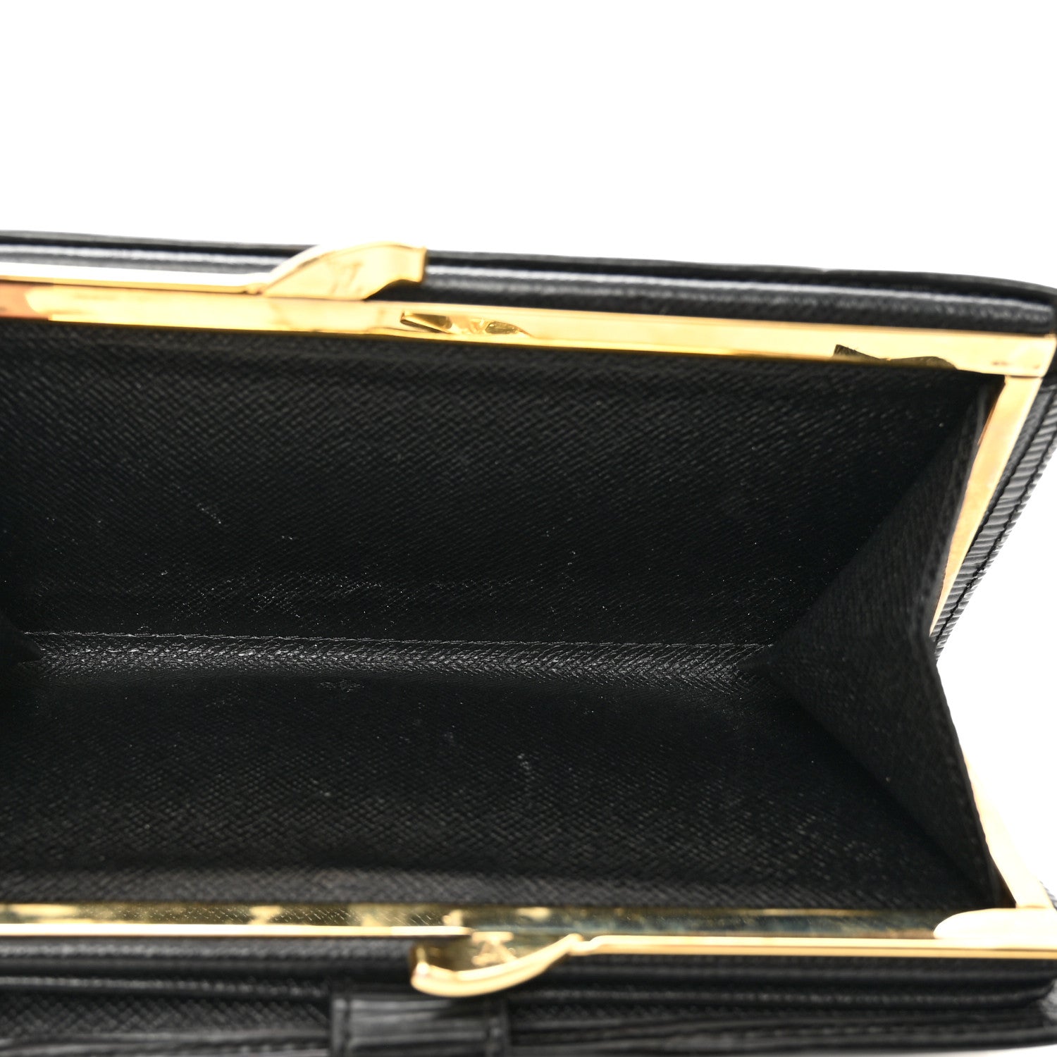 Louis Vuitton Epi Viennois Continental French Purse Wallet Black 5 of 12
