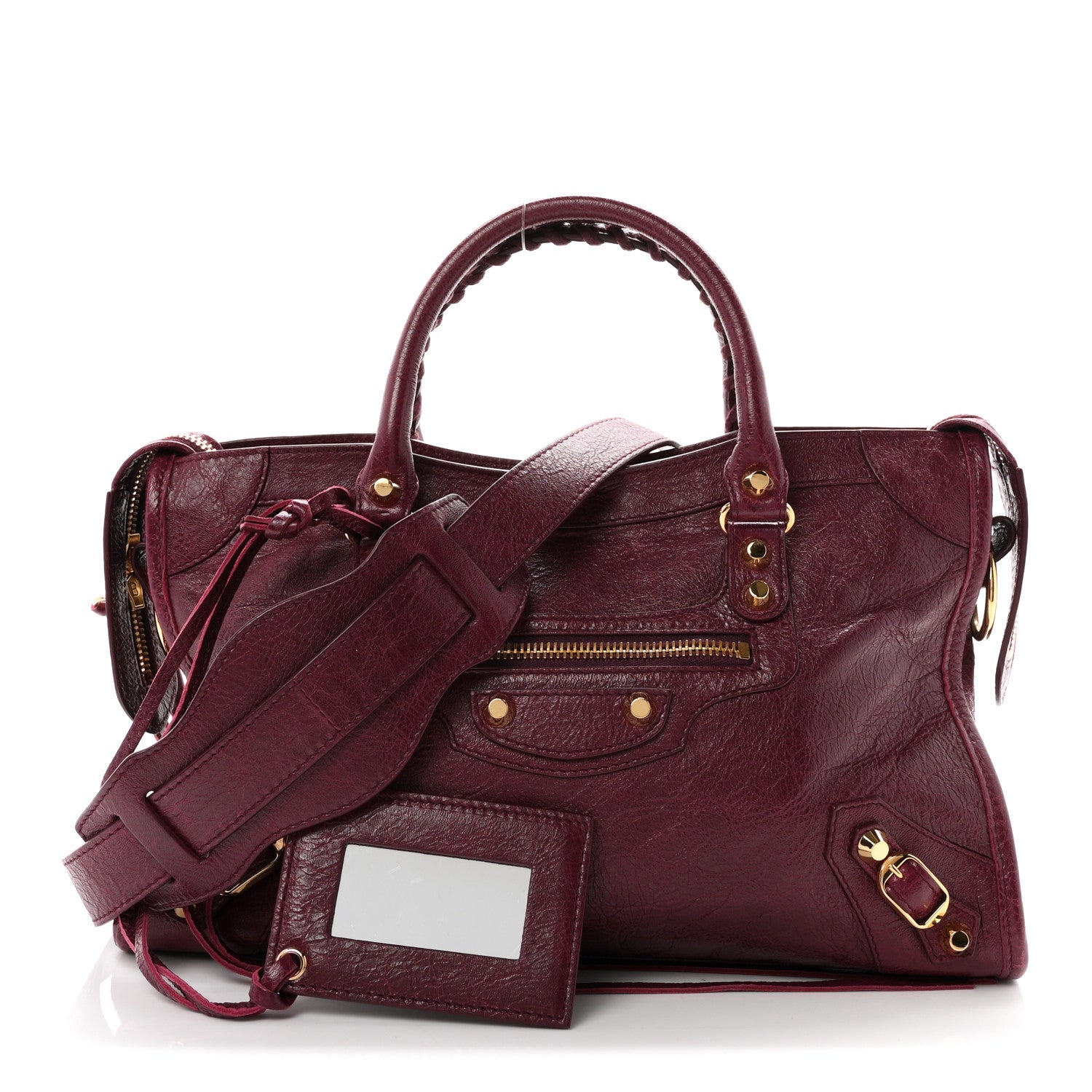Balenciaga Agneau Classic Gold Hardware S City Violet Prune 3 of 11