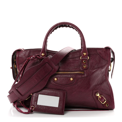 Balenciaga Agneau Classic Gold Hardware S City Violet Prune 3 of 11