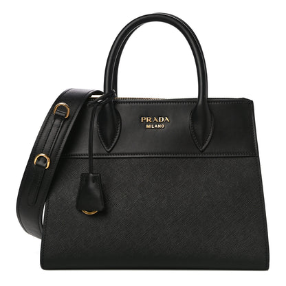 Prada Saffiano City Calfskin Small Paradigme Bag Black 1 of 9