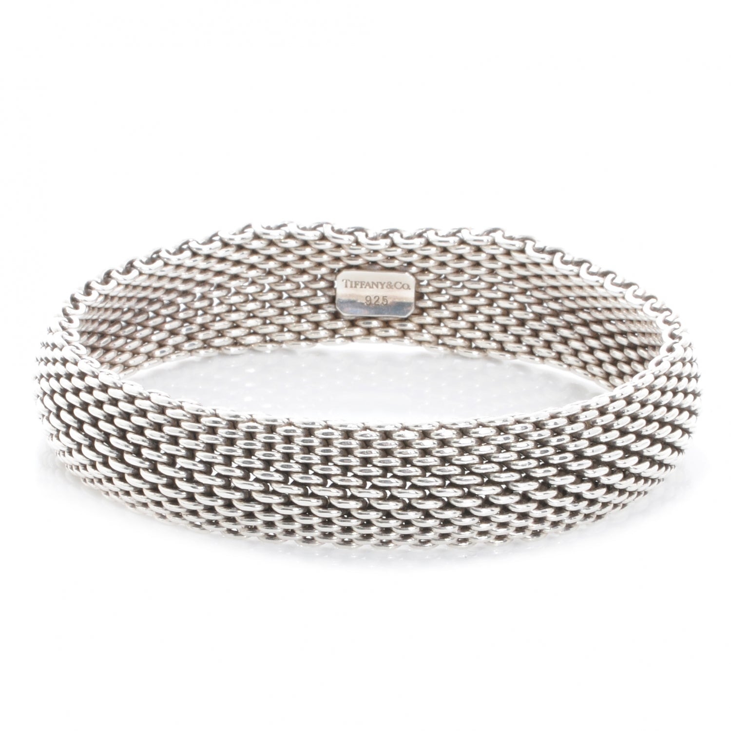Tiffany Sterling Silver Somerset Mesh Bracelet 1 of 5