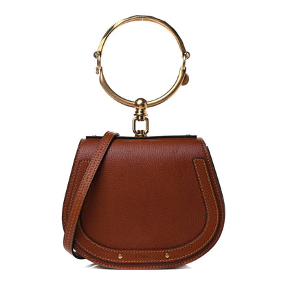 Chloe Calfskin Suede Small Nile Bracelet Bag Caramel 1 of 4