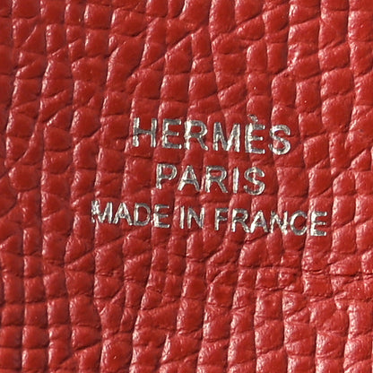 Hermes Epsom Bastia Coin Purse Rouge Venetian 6 of 8