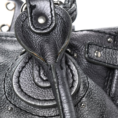 Chloe Metallic Calfskin Medium Paddington Satchel Silver 18 of 22