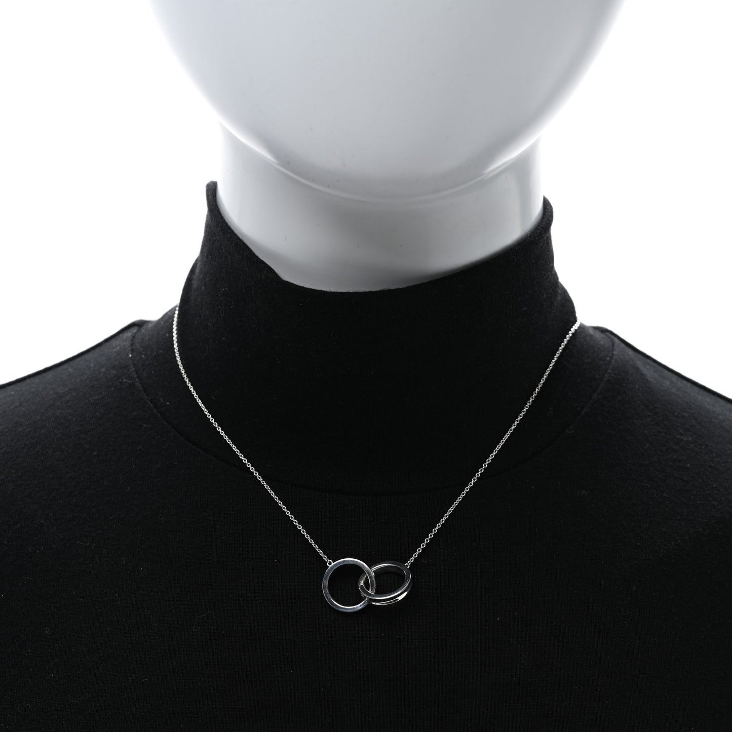 Sterling Silver 1837 Interlocking Circles Pendant Necklace