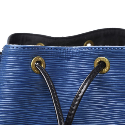 Louis Vuitton Epi Petit Bi-Color Noe Bleu Toledo Black 9 of 12