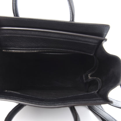 Celine Drummed Calfskin Nano Luggage Black 5 of 21