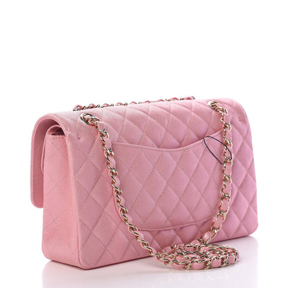 Chanel Iridescent Caviar Quilted Medium Double Flap Rose Pink 3 of 10