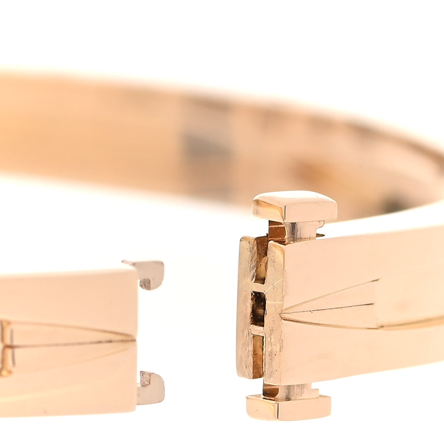Bulgari 18K Yellow Gold Narrow B.Zero1 Bangle Bracelet M 3 of 7