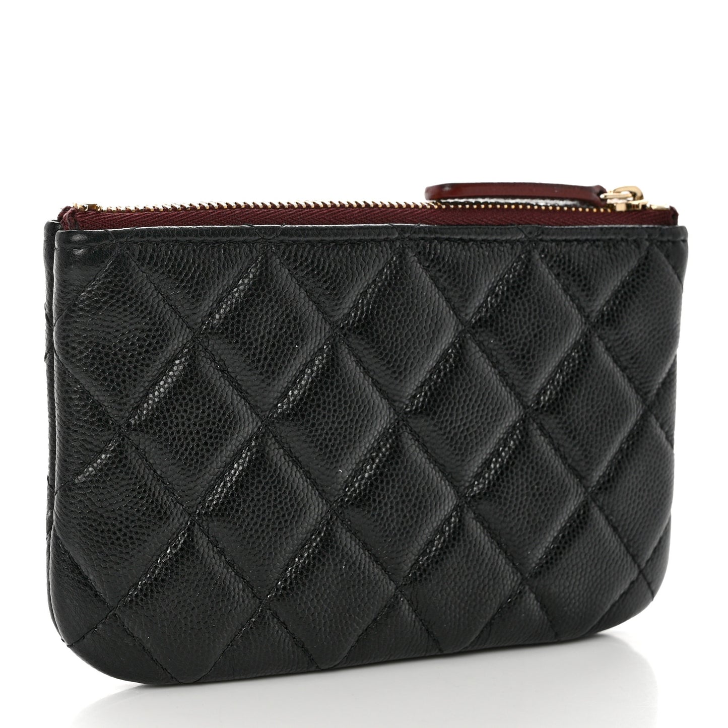 Caviar Quilted Small Pouch Black