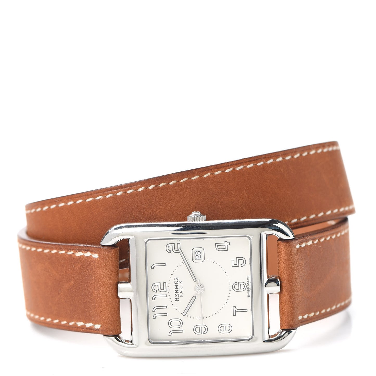 Stainless Steel Barenia 29mm Cape Cod Double Tour Quartz Watch Fauve