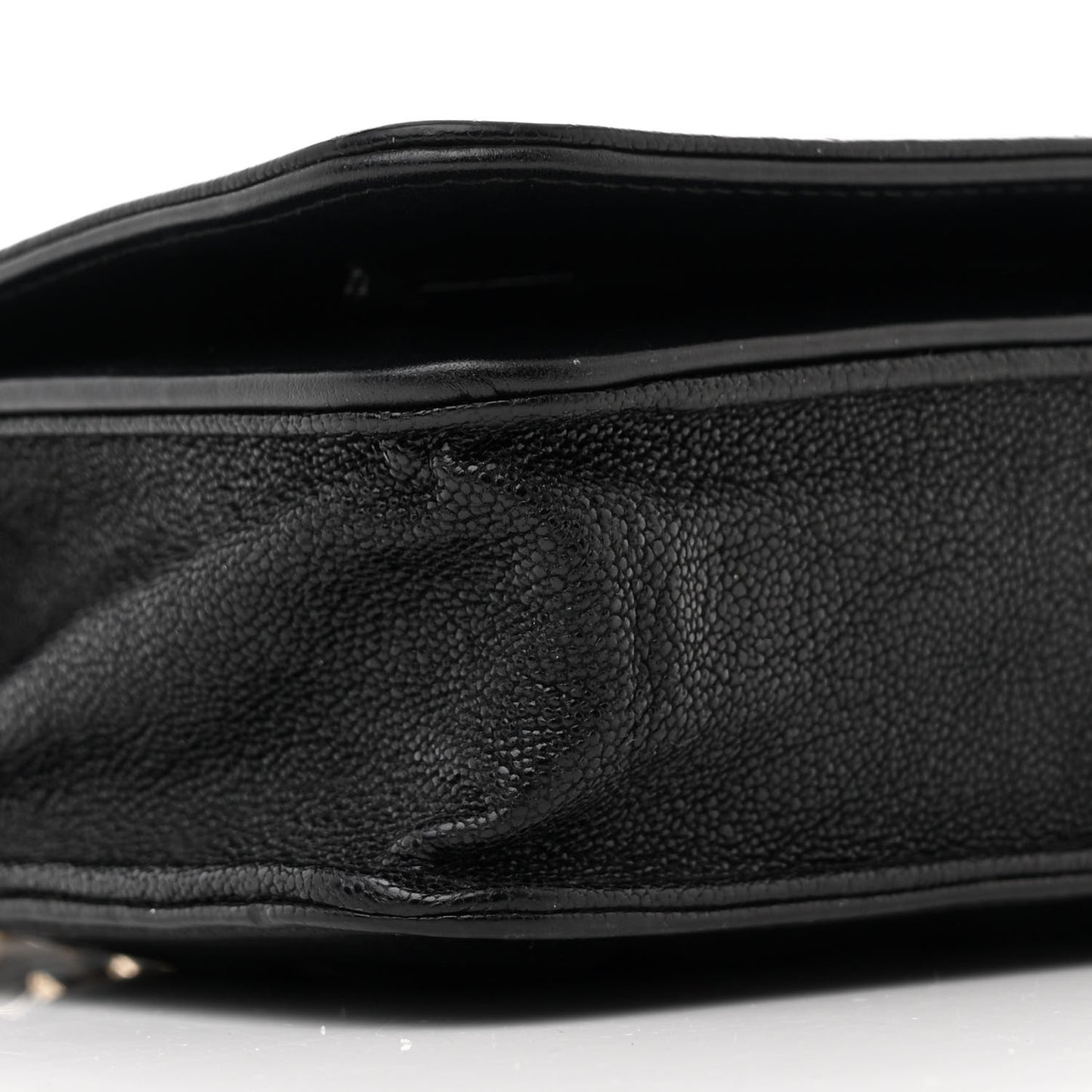 Caviar Quilted Boy Wallet On Chain WOC Black