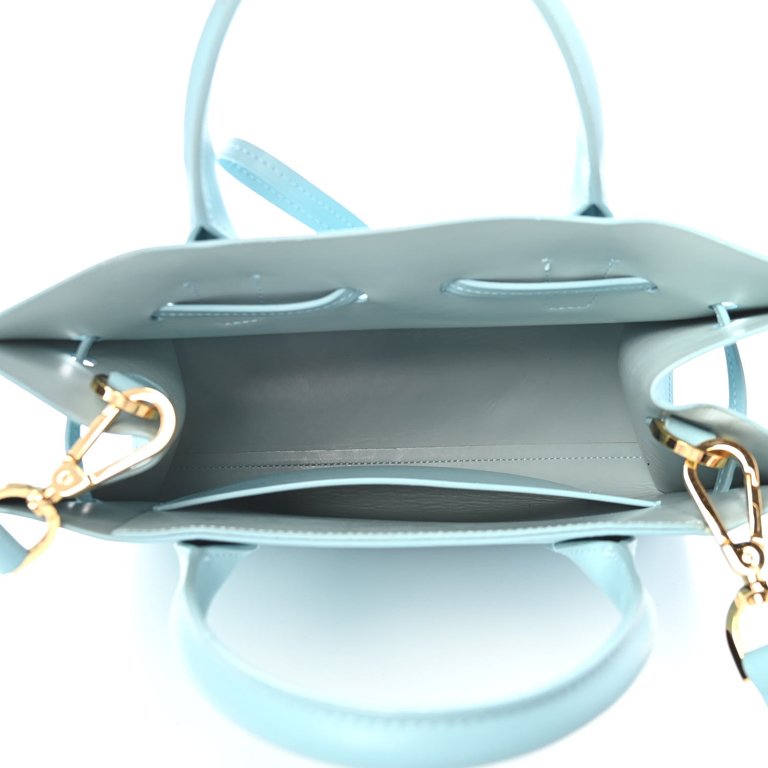 Mansur Gavriel Calfskin Sun Bag Sky Blue 5 of 9