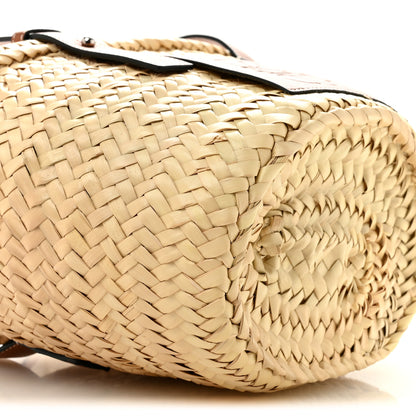Loewe Raffia Small Basket Tote Bag Natural Tan 9 of 11