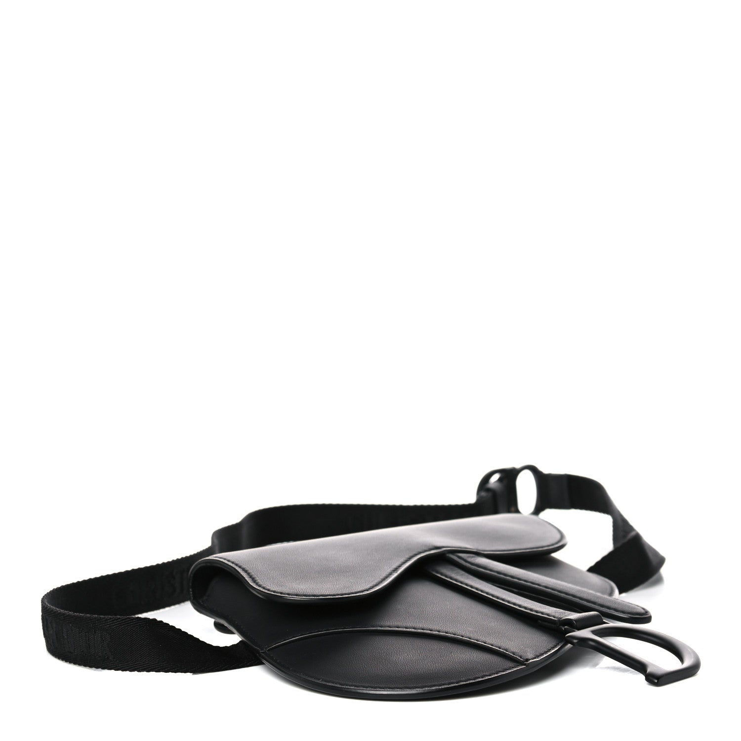 Christian Dior Ultra Matte Calfskin Saddle Belt Bag Black 4 of 11