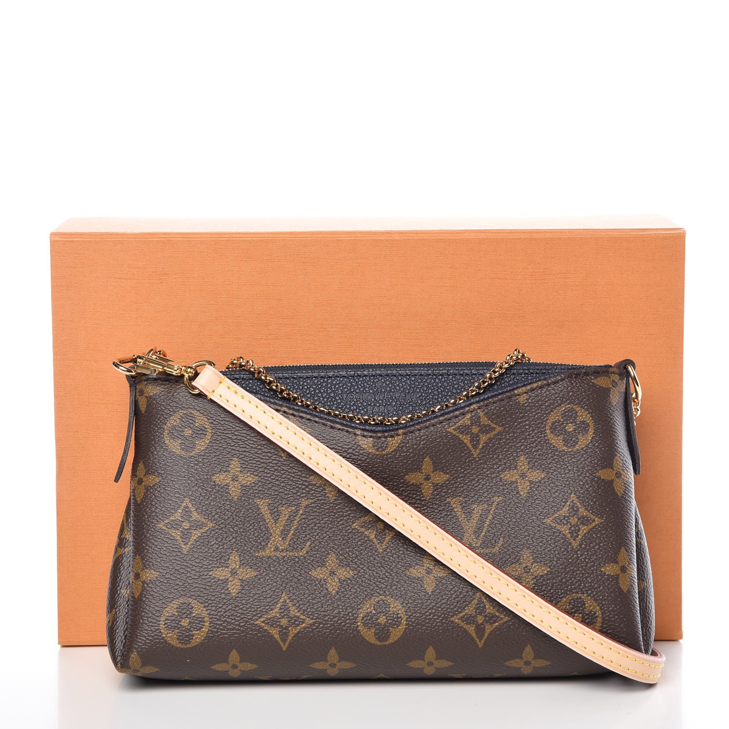Louis Vuitton Monogram Pallas Clutch Blue Marine 10 of 10