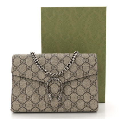 Gucci GG Supreme Monogram Mini Dionysus Chain Wallet Beige Taupe 13 of 13