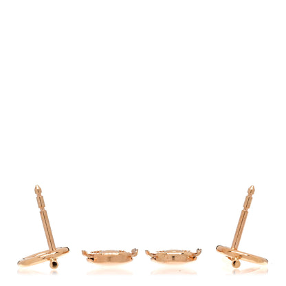 Hermes 18K Rose Gold PM Echappee Earrings 3 of 5