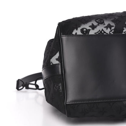 Louis Vuitton Monogram See Through Keepall Bandouliere 50 Black 6 of 11