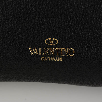 Valentino Garavani Grained Calfskin C-Rockee Fringe Tote Black 4 of 9