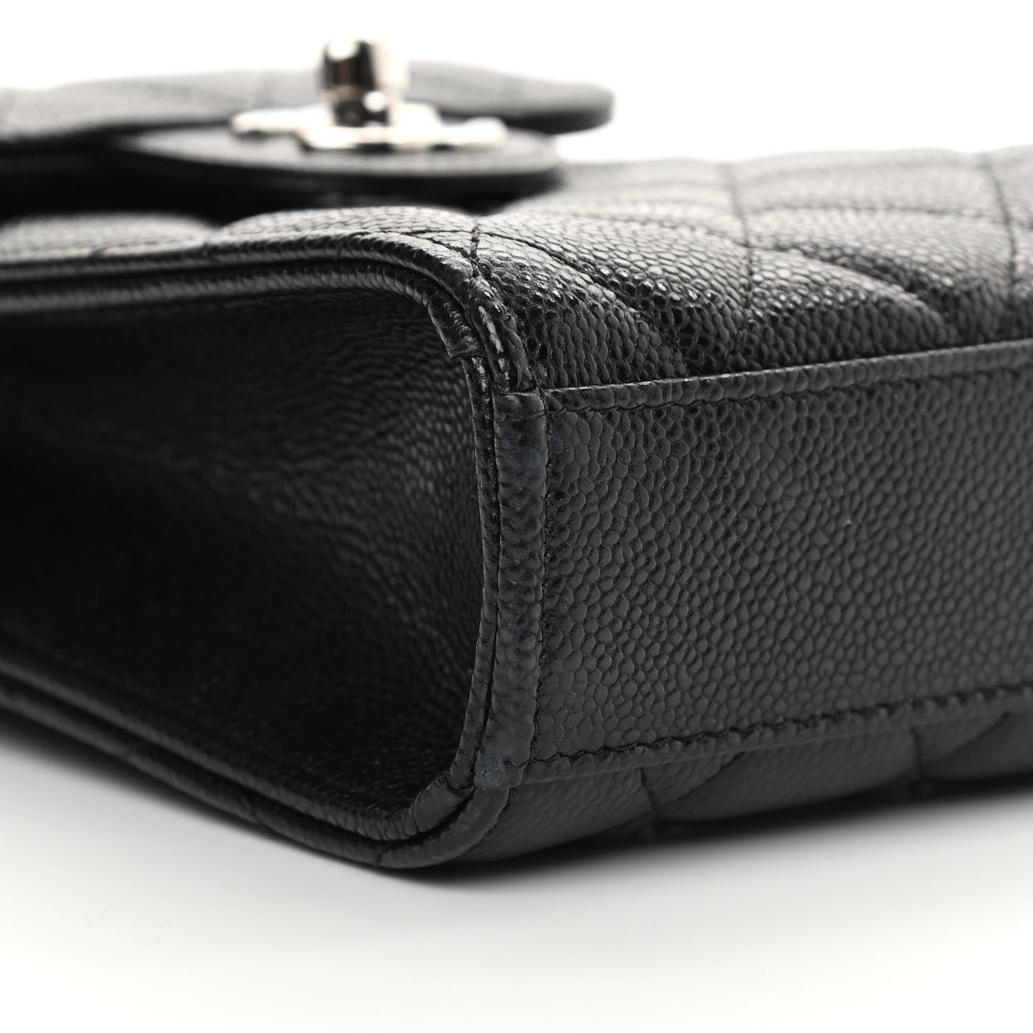 Chanel Caviar Quilted Classic Phone Holder Black 10 of 14