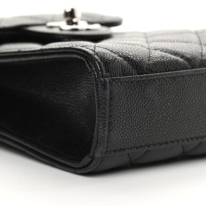 Chanel Caviar Quilted Classic Phone Holder Black 10 of 14