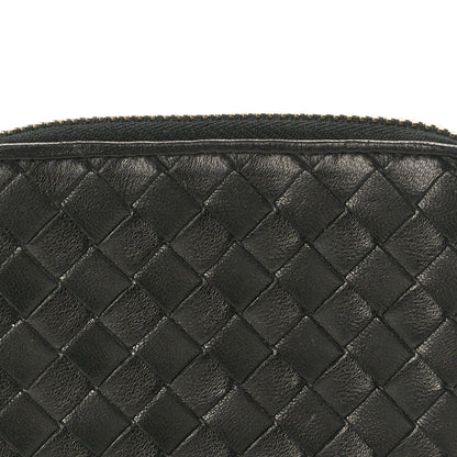 Bottega Veneta Nappa Intrecciato Zip Around Coin Purse Black 8 of 8