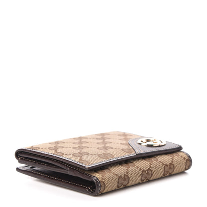 Gucci Monogram New Britt French Wallet Dark Brown 4 of 7
