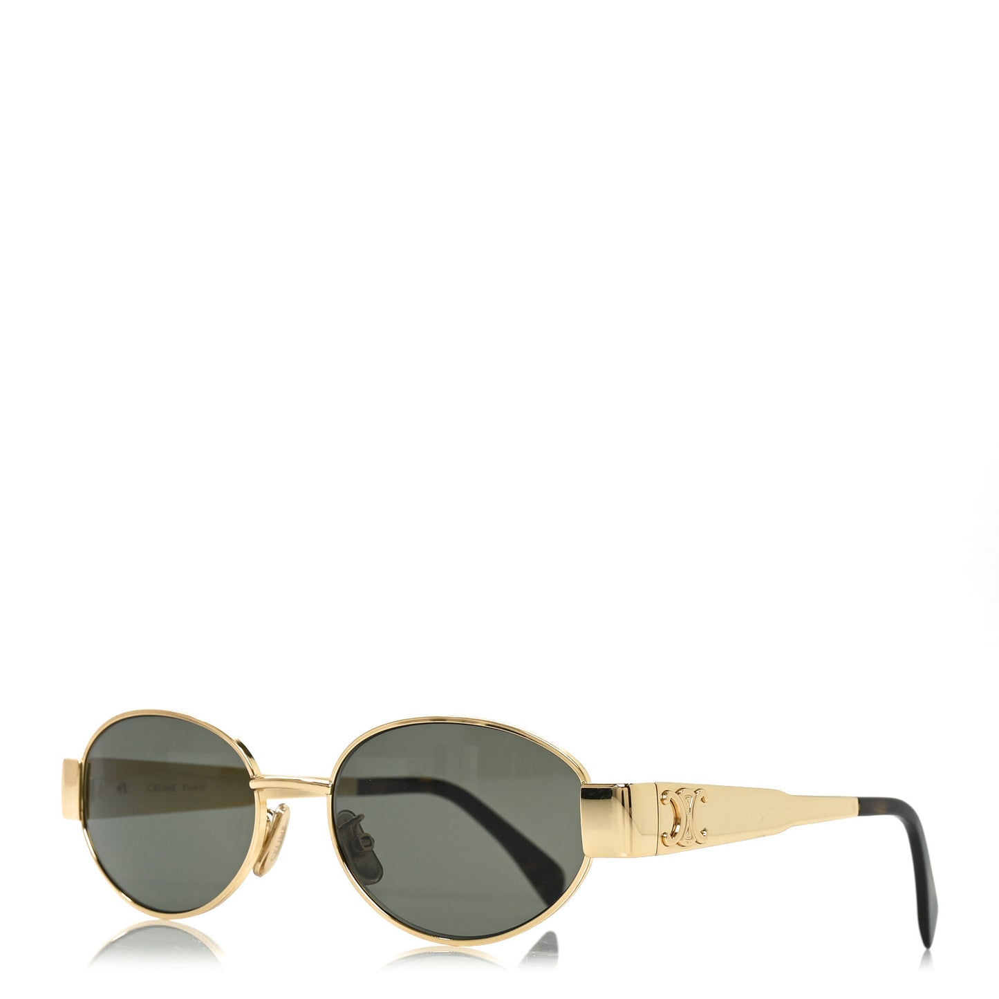 Metal Triomphe 01 Sunglasses CL40235U Gold Green