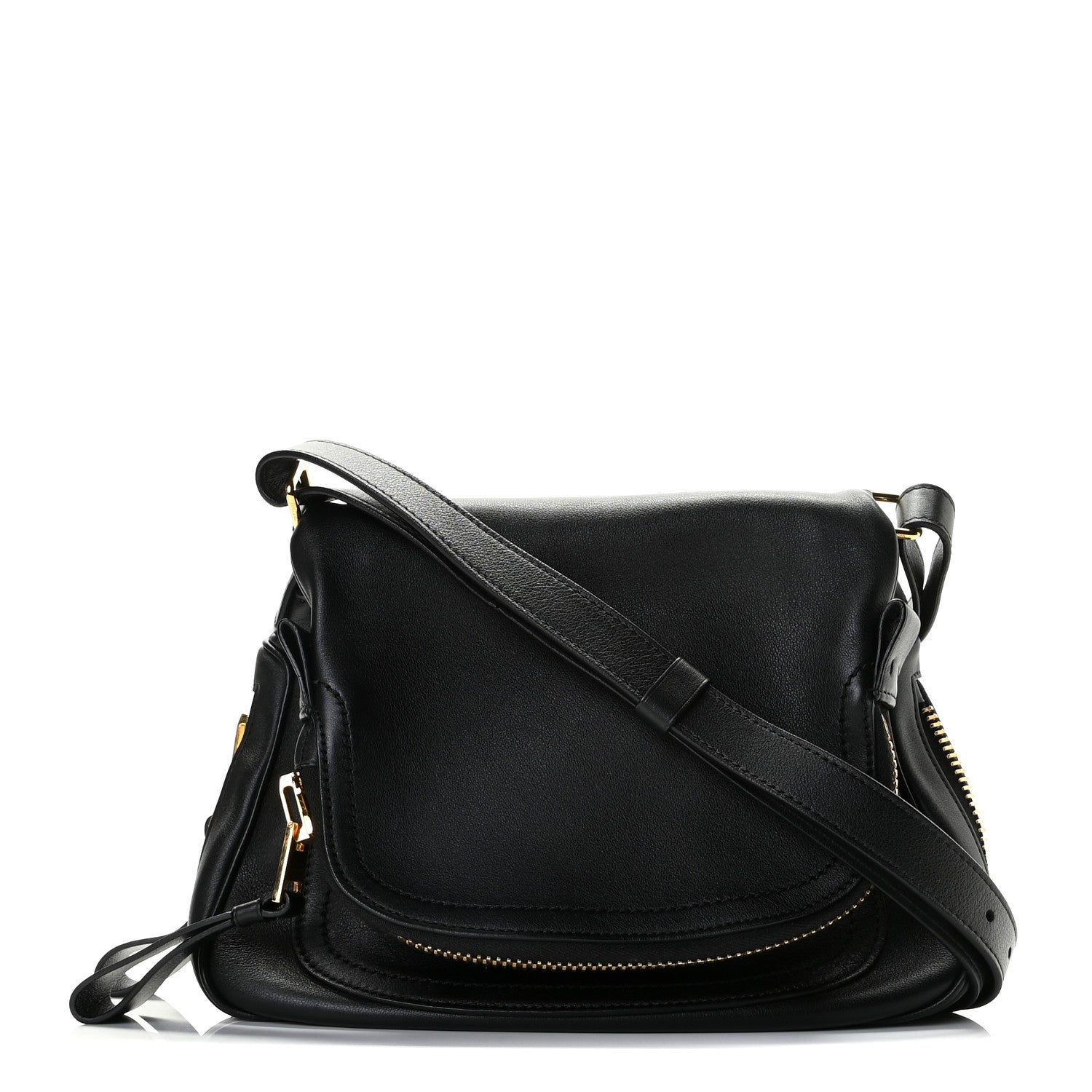 Tom Ford Calfskin Medium Jennifer Crossbody Bag Black 1 of 13
