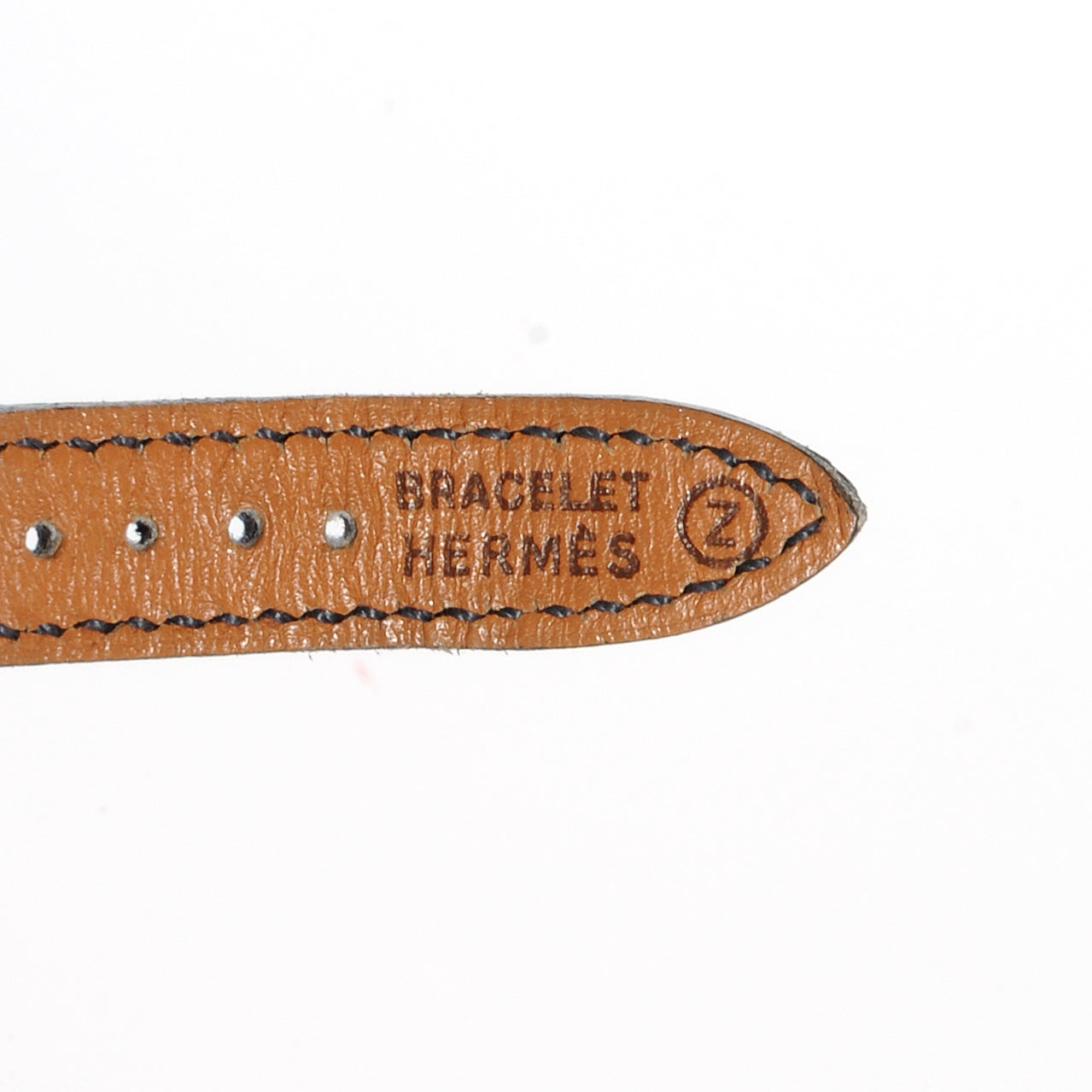Hermes Stainless Steel Ostrich Kelly Watch Replacement Band Strap Bleu Saphir 4 of 5