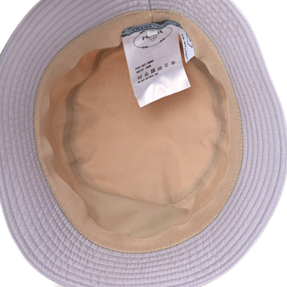 Prada Re-Nylon Metal Triangle Logo Womens Bucket Hat M Glicine 7 of 9