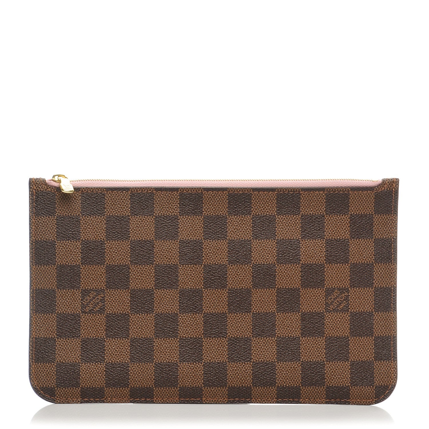 Louis Vuitton Damier Ebene Neverfull MM GM Pochette Rose Ballerine 1 of 8