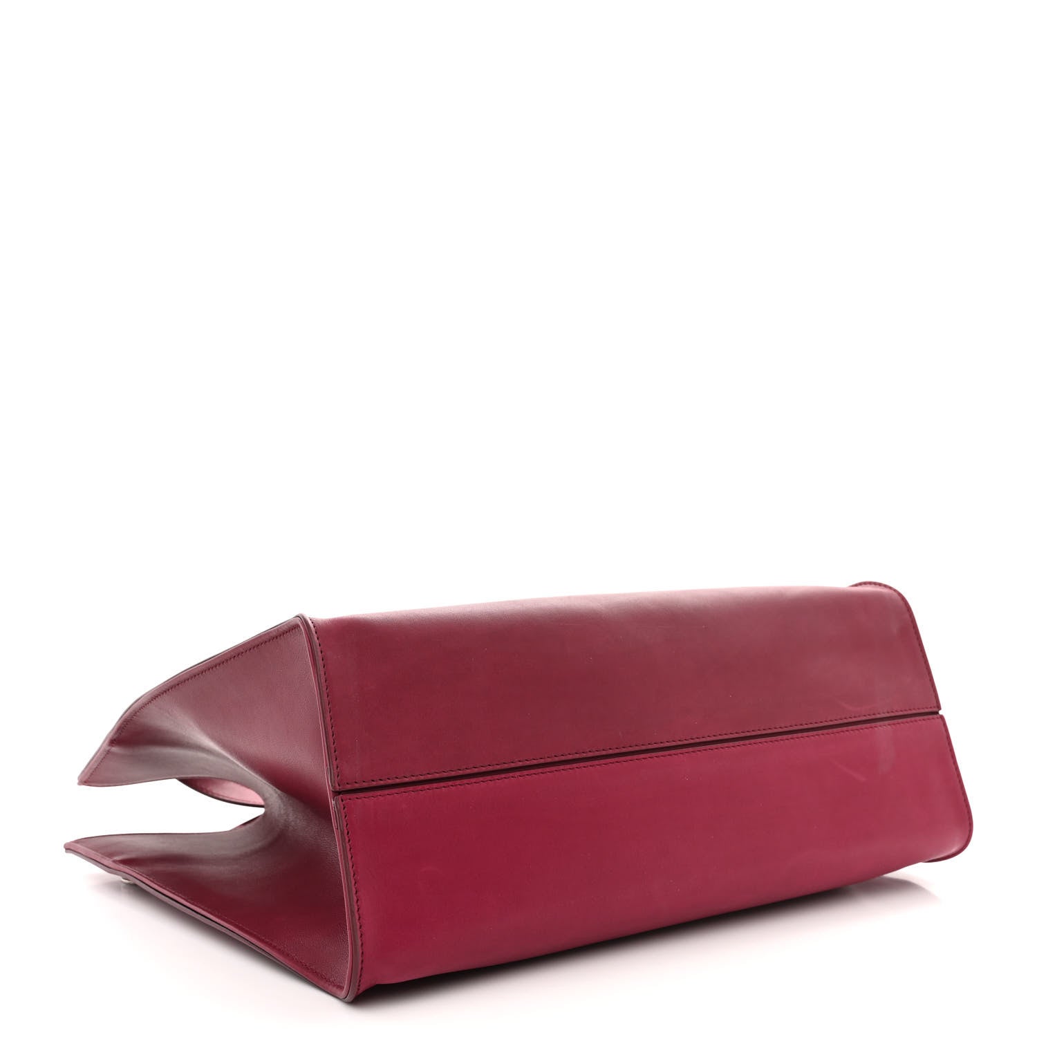 The Row Polished Saddle Calfskin Alexia Bag Amaranto 5 of 16