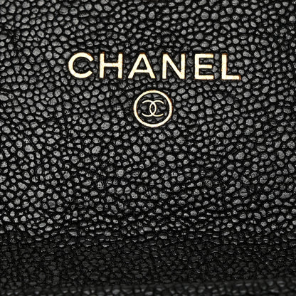Chanel Caviar Quilted Boy Flap Card Holder Black 6 of 8